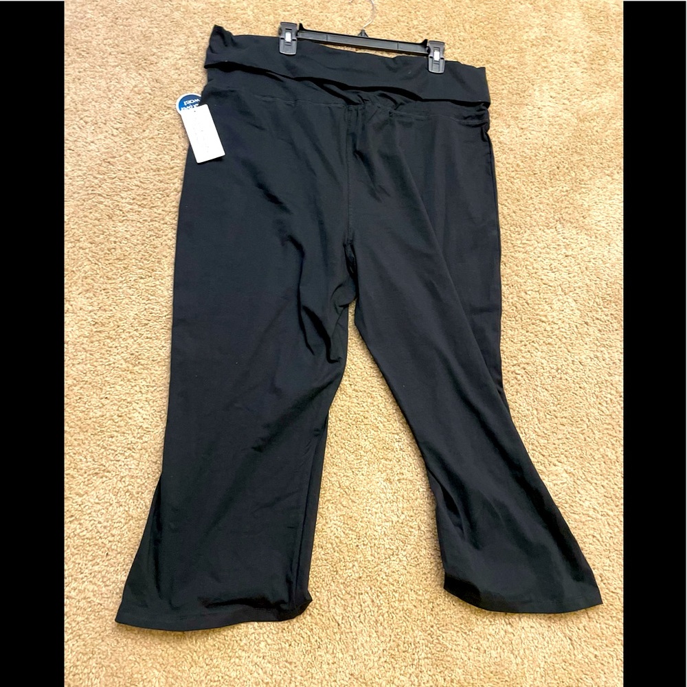 Black fold over waist bottoms